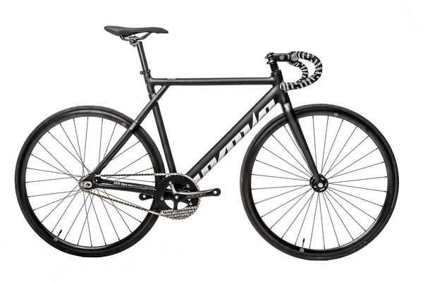 Unknown Bass-X Black fixed gear single speed bike - full side view