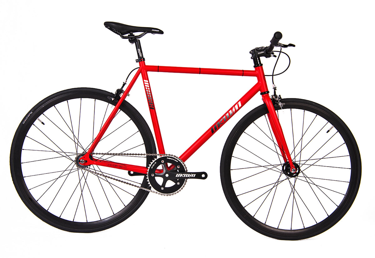 Unknown SC-1 Red 4130 Cromo Fixie Complete Bicycle – Unknown