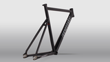 Geometry Unknown Bikes Fixie PS1 Frame Black Carbon Fork Seatpost
