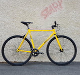 Unknown SC-1 Yellow 4130 Cromo Fixie | Complete Bicycle
