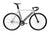 Unknown Singularity Silver fixed gear single speed bike - full side view
