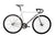 Unknown Bass-X White fixed gear single speed bike - full side view