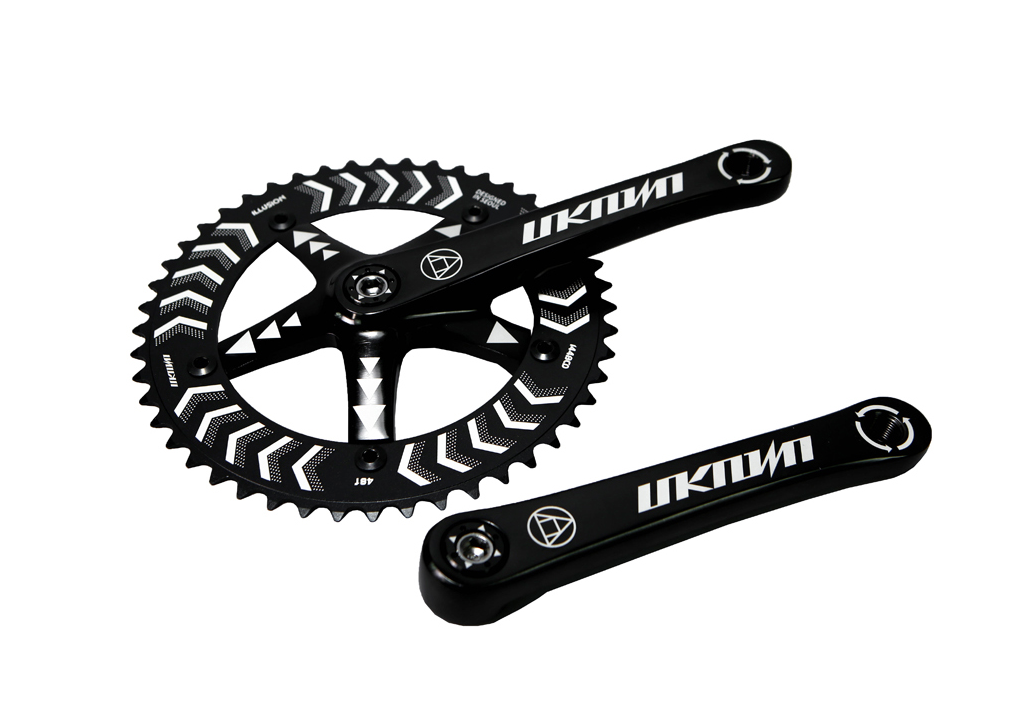 Unknown Fixed Gear Illusion Crankset Cranksets – Unknown Bikes