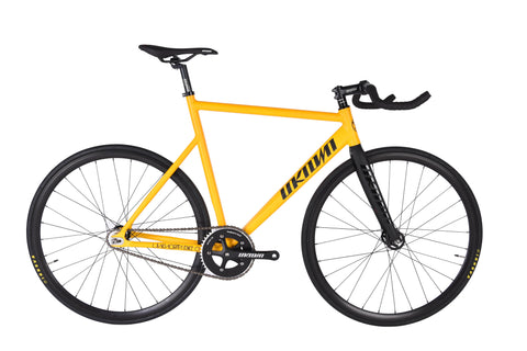 Unknown Bikes Fixed Gear PS1 Single Speed Yellow Complete Bicycle