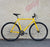 UNKNOWN SC-1 YELLOW 4130 CROMO FIXIE  | COMPLETE BICYCLE