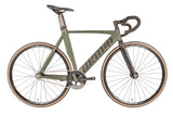UNKNOWN SINGULARITY ARMY GREEN FIXED GEAR | COMPLETE BICYCLE